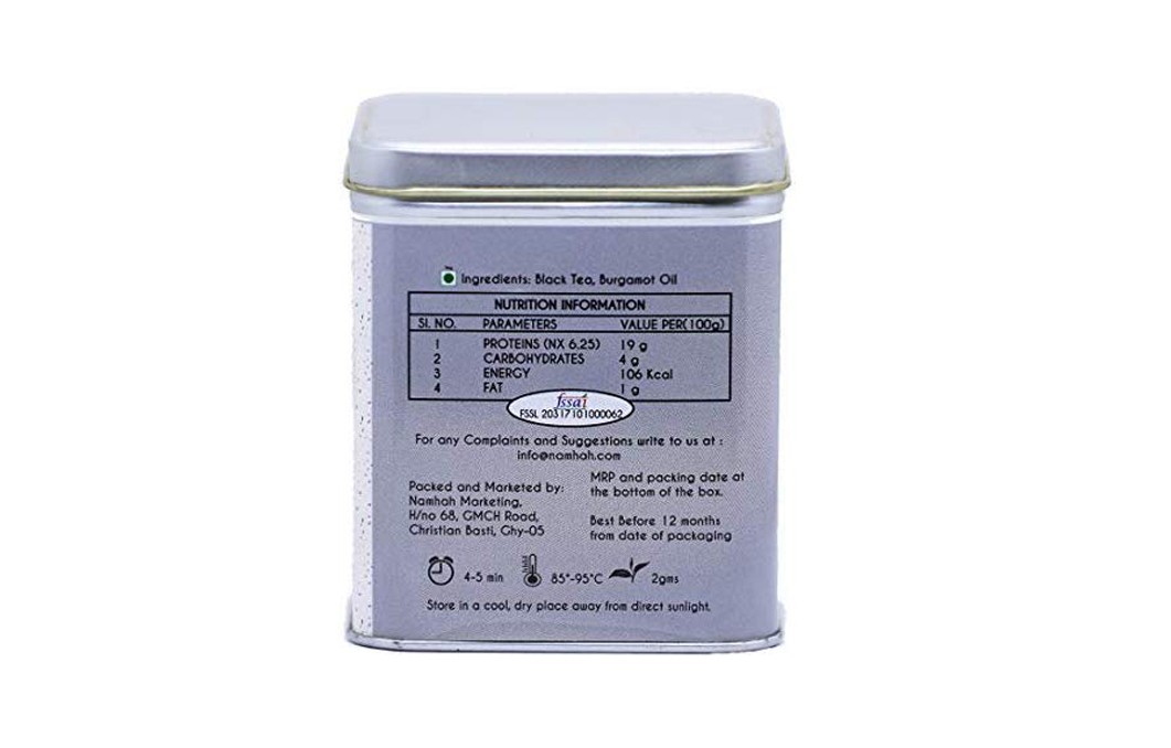 Namhah Earl Grey Tea    Container  100 grams